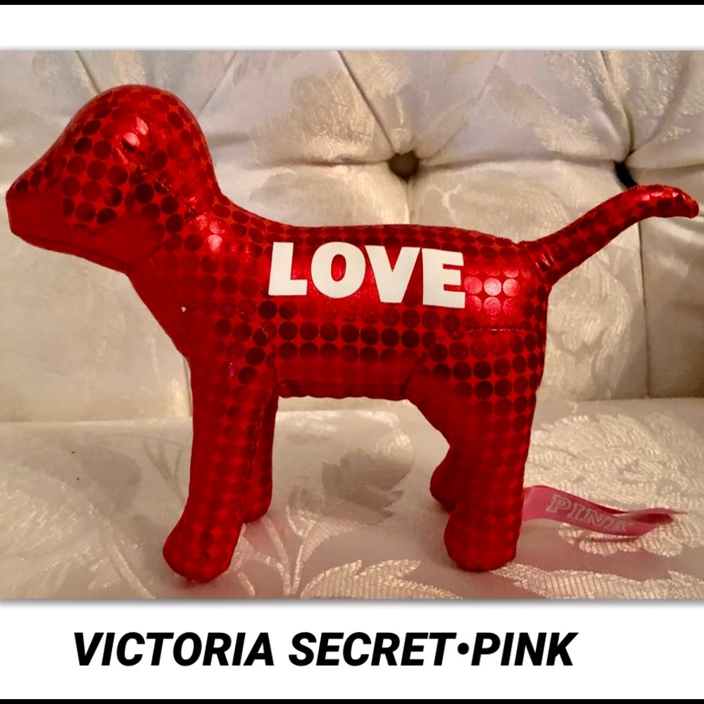 VICTORIA SECRET PINK RED SEQUINS DOG